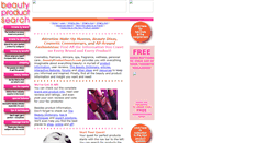 Desktop Screenshot of beautyproductsearch.com